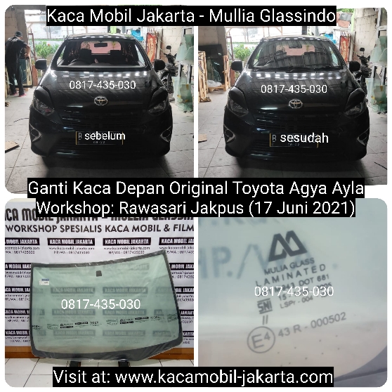 Harga Murah Kaca Mobil Ayla Agya di Jakarta Bekasi Tangerang Depok Bogor