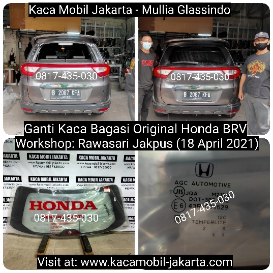 Pasang Kaca Mobil Belakang Honda BRV di Jakarta Bekasi Depok Tangerang Bogor Cikarang