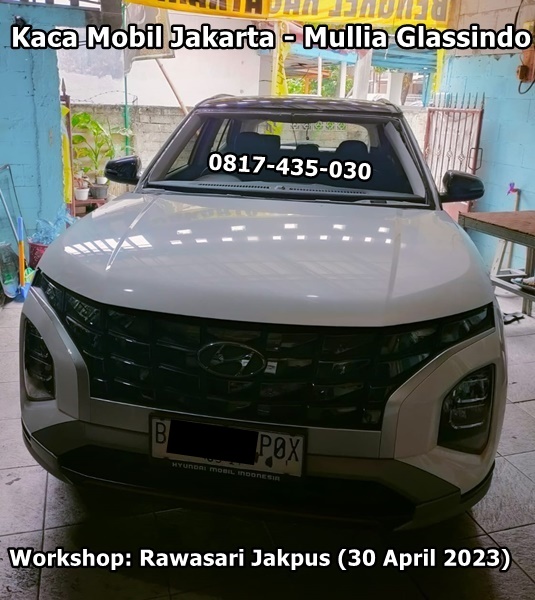 Jual dan Pasang Kaca Mobil Depan Hyundai Creta di Jakarta Original