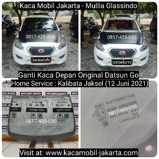 Home Service Pemasangan Kaca Depan Original Datsun Go di Jakarta