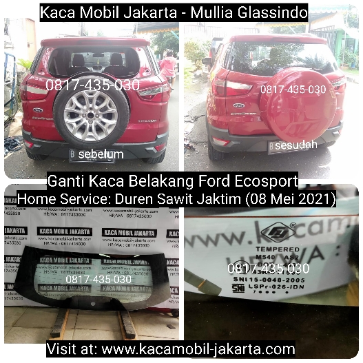 Home Service Ganti Kaca Belakang Ford Ecosport di Jakarta Timur