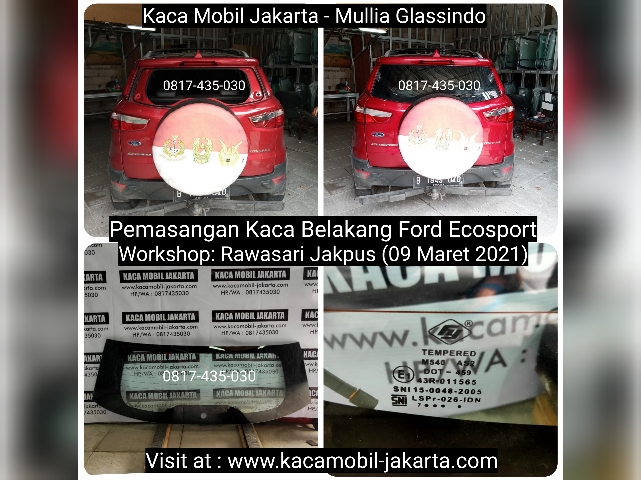 Pemasangan Kaca Belakang Mobil Ford Ecosport di Jakarta Pusat