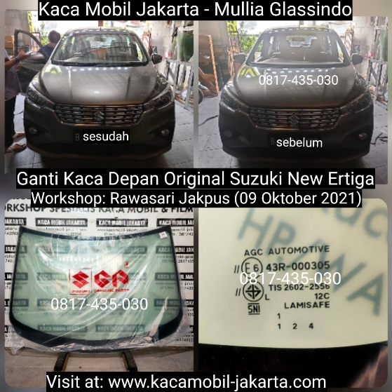 Layanan Ganti Kaca Depan Mobil Suzuki Ertiga di Jakarta Pusat Bergaransi