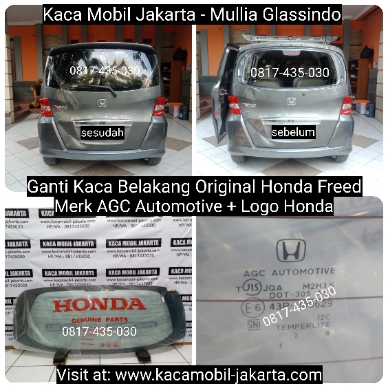 Ganti Kaca Belakang Original Honda Freed di Jakarta Bekasi Tangerang Depok Bogor Cikarang Banten