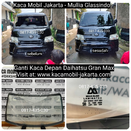 Ganti Kaca Depan Luxio Grand Max di Jakarta Bekasi Tangerang Depok Bogor