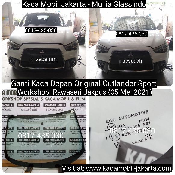 Tempat Ganti Kaca Depan Original Mitsubishi Outlander di Jakarta Murah dan Bergaransi