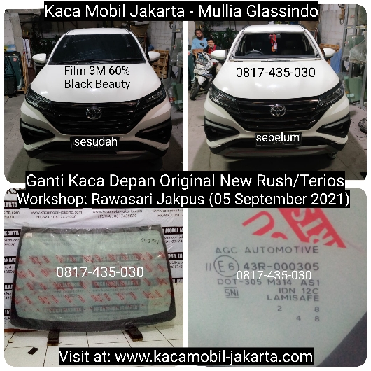 Layanan Ganti Kaca Depan Original New Rush Terios di Jakarta Bergaransi