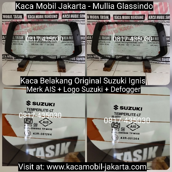 Harga Kaca Belakang Suzuki Ignis di Jakarta Bekasi Tangerang Depok Bogor