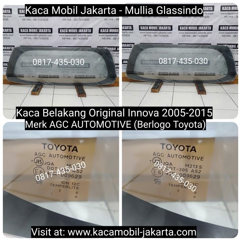 Supplier Kaca Belakang Original Innova di Bekasi Depok Tangerang Jakarta Bogor