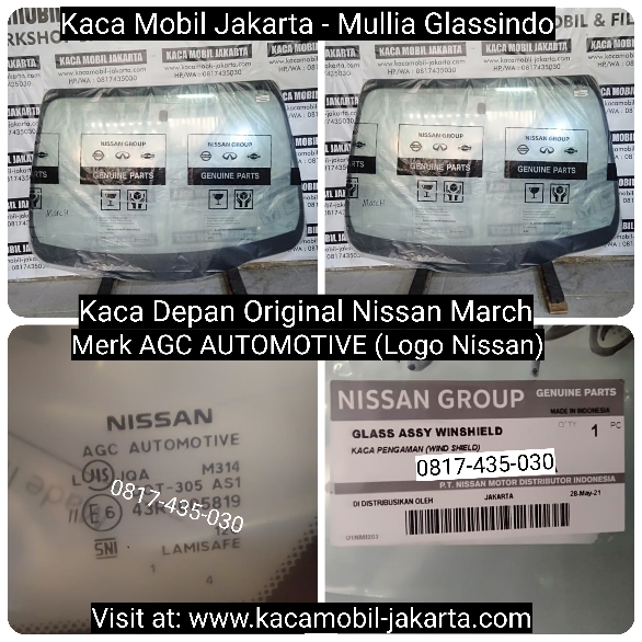 Kaca Depan Nissan March di Jakarta