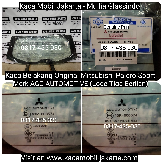 Jual Kaca Belakang Original Pajero Sport di Jakarta Bekasi Tangerang Depok Bogor Cikarang Banten