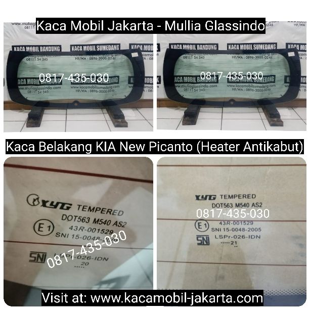Jual Kaca Mobil Belakang KIA Picanto di Jakarta Bekasi Depok Tangerang Bogor Banten Cikarang